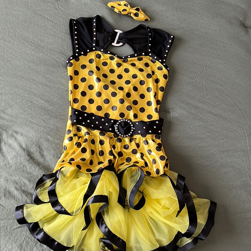 Dance costume yellow/black, great for Jazz or Theater